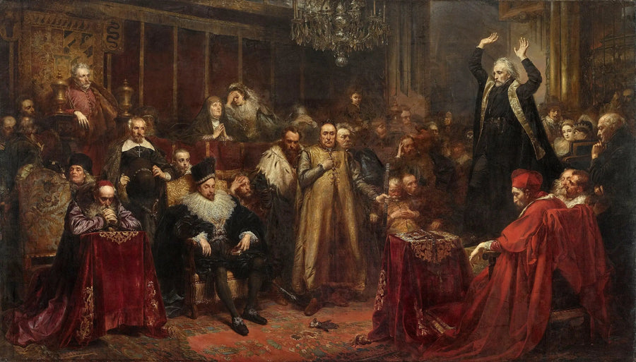De Prediking van Piotr Skarga - Jan Matejko

Source:
Le Sermon de Piotr Skarga - Jan Matejko