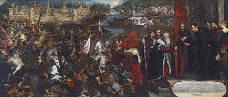 Het Beleg van Asola - Jacopo Tintoretto