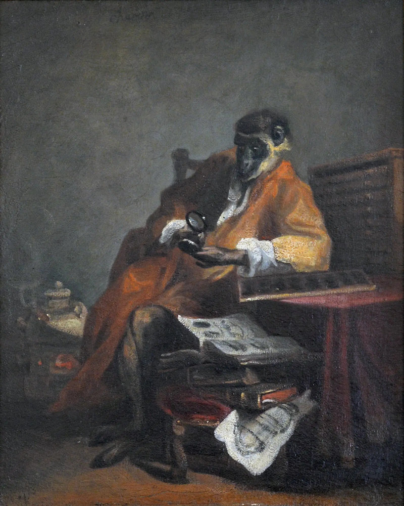 De Antiquair Aap - Jean Simeón Chardin