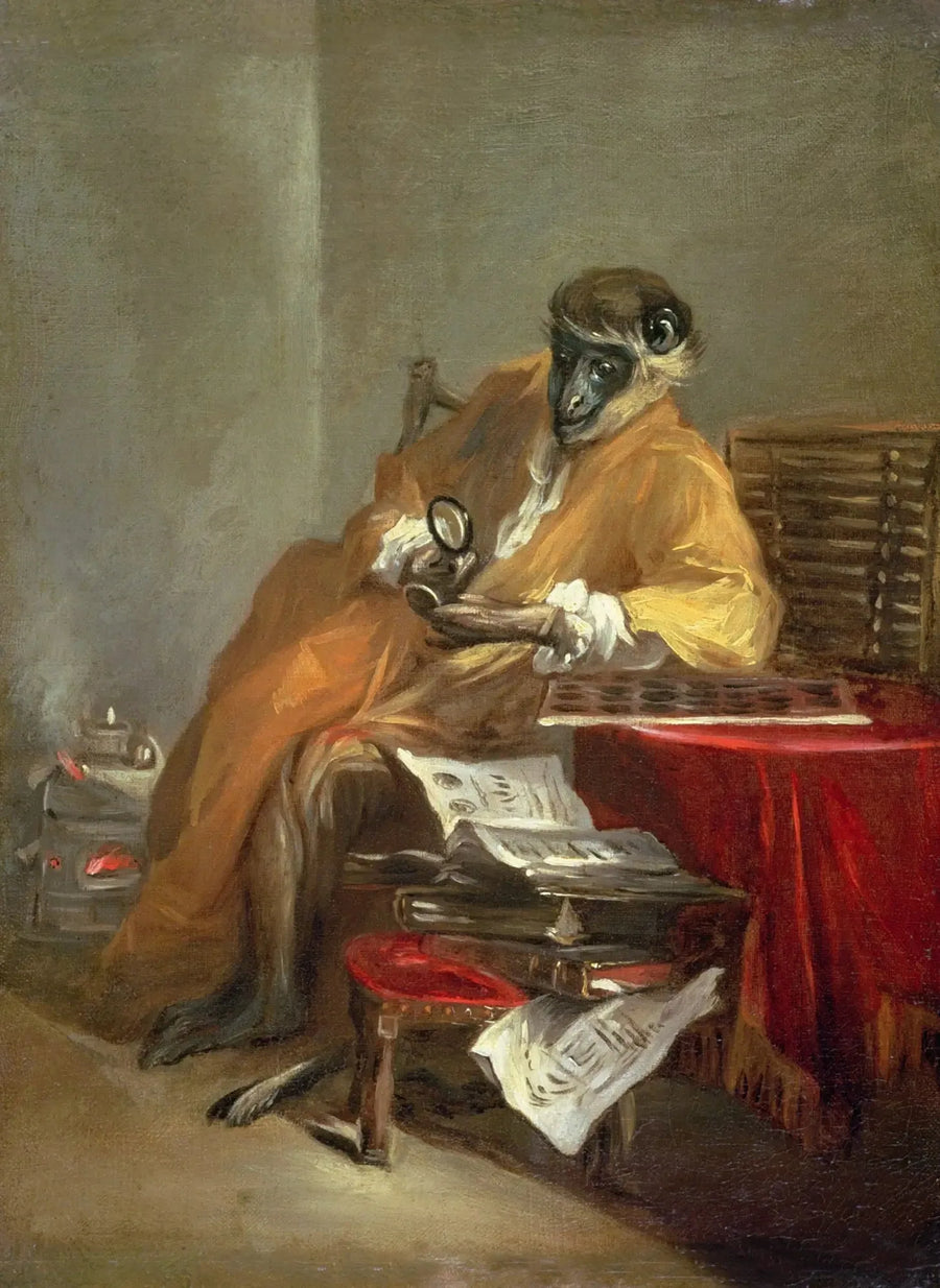 De Oude Aap - Jean Simeón Chardin