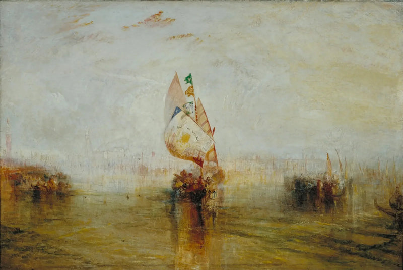 De Zon van Venetië gaat de zee op - J. M. W. Turner