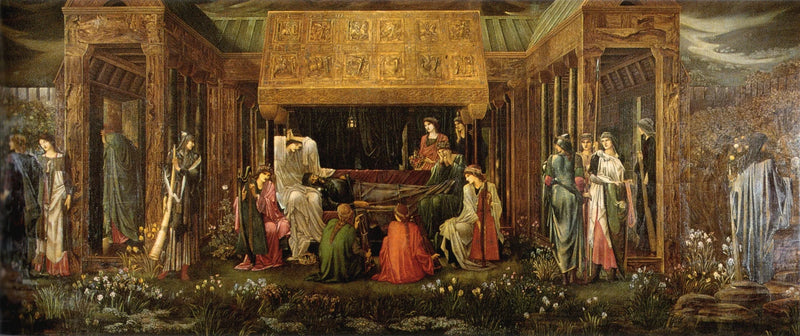 Arthur's slaap in Avalon - Edward Burne-Jones