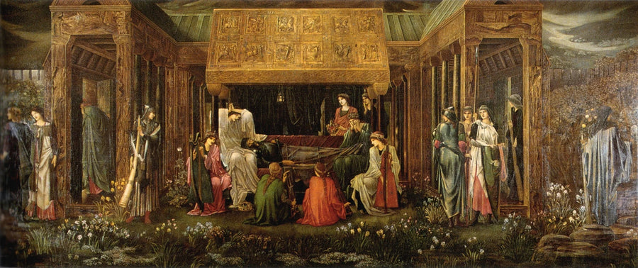 Arthur's slaap in Avalon - Edward Burne-Jones