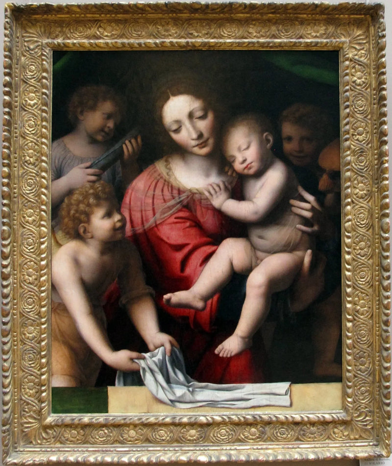 De slaap van het Kind Jezus - Bernardino Luini