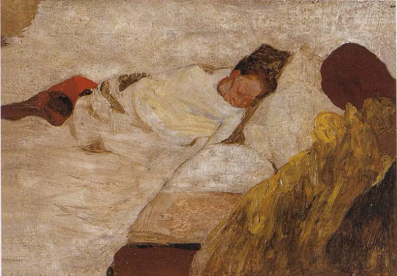 Madame Vuillard's Slaap - Édouard Vuillard