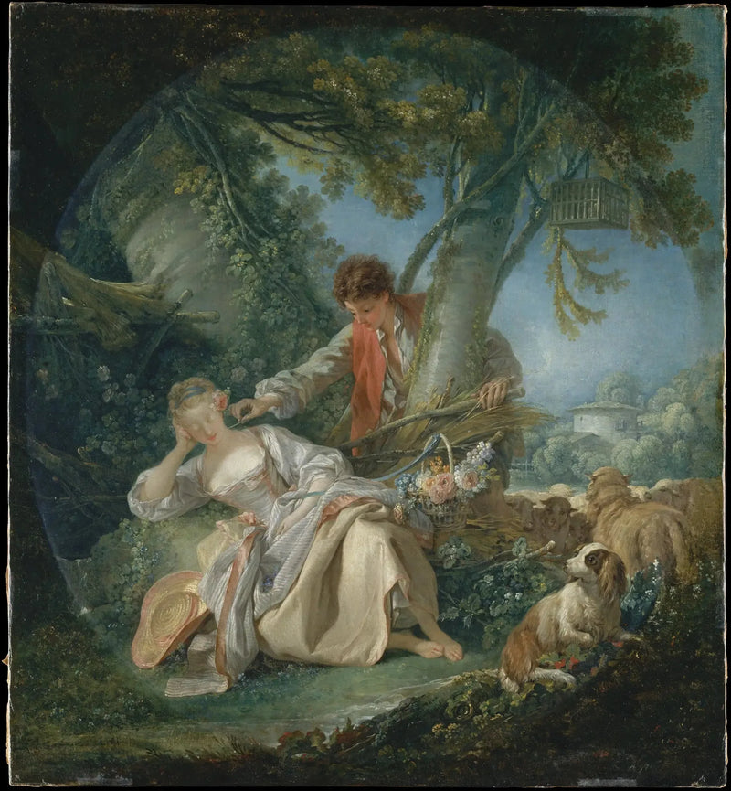 De onderbroken slaap - François Boucher