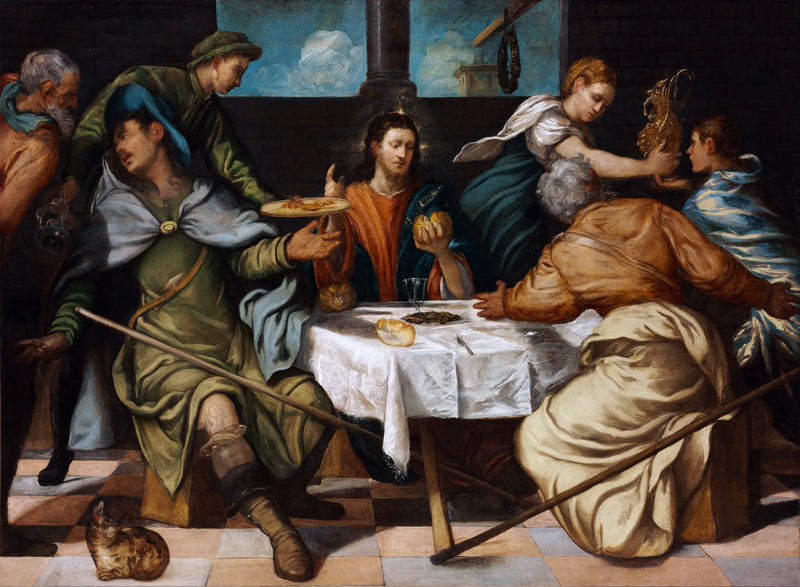 Het Avondmaal bij Emmaüs - Jacopo Tintoretto