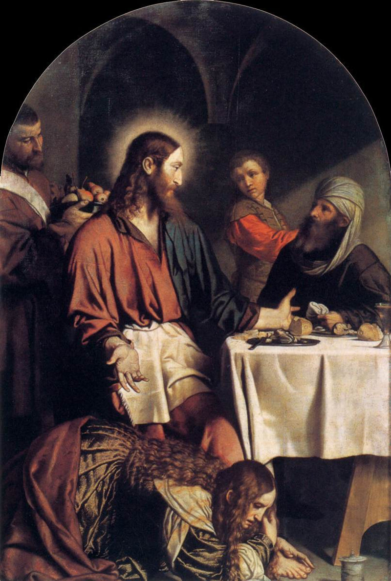 Het avondmaal bij Simon de Farizeeër - Alessandro Bonvicino