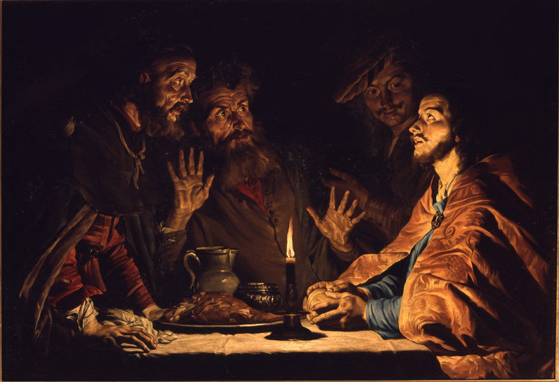 De maaltijd van Emmaüs - Gerrit van Honthorst