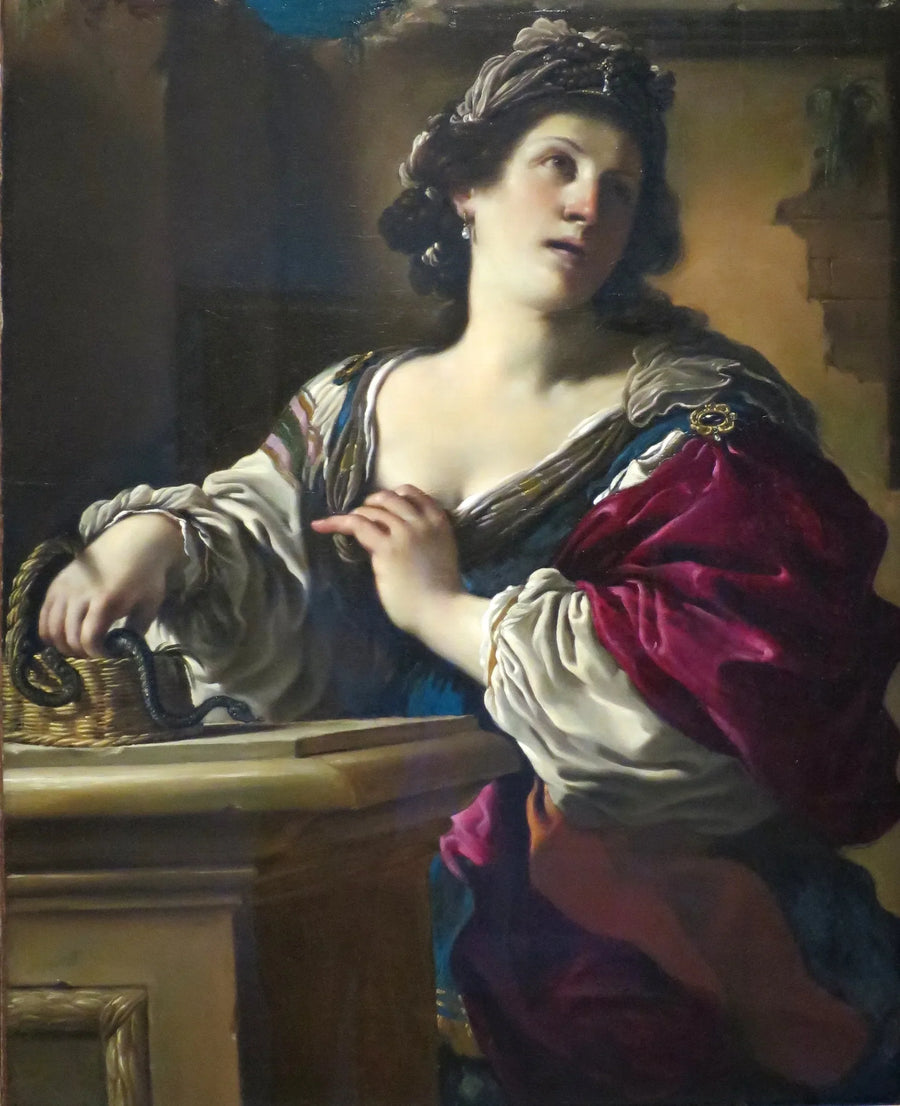De zelfmoord van Cleopatra - Guercino