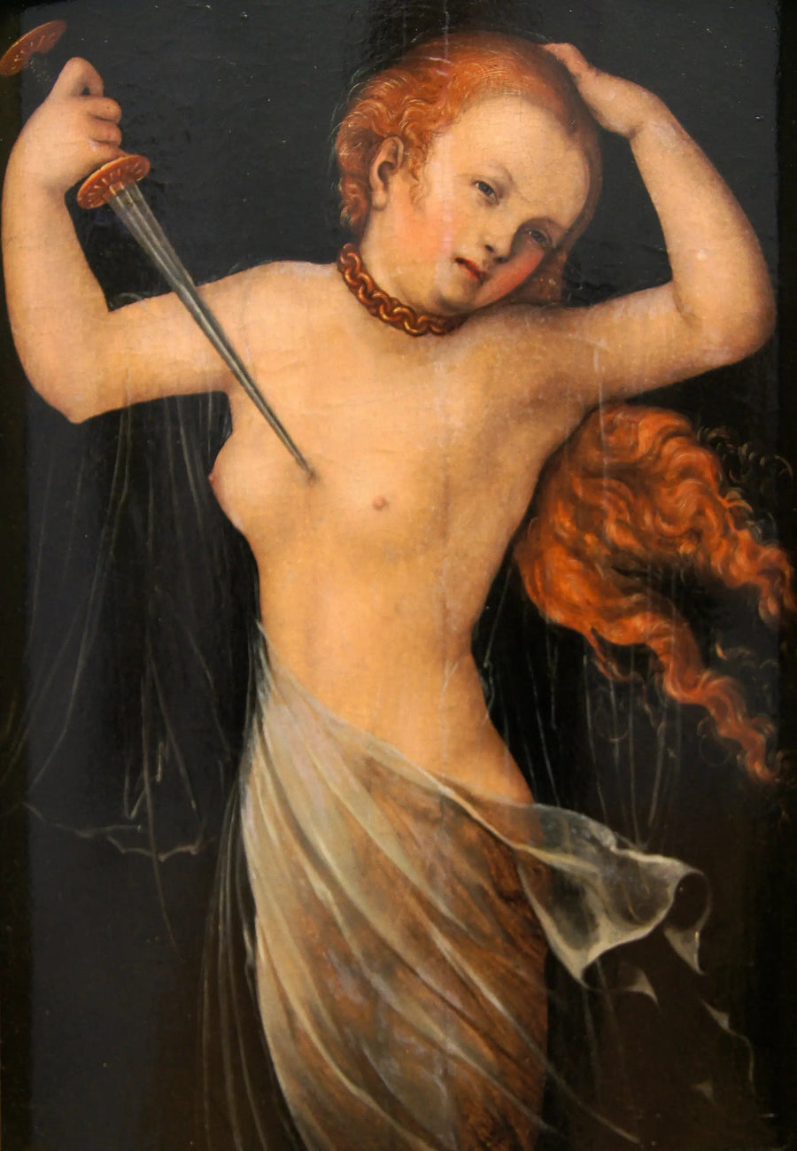 De zelfmoord van Lucretia - Lucas Cranach de Oudere
