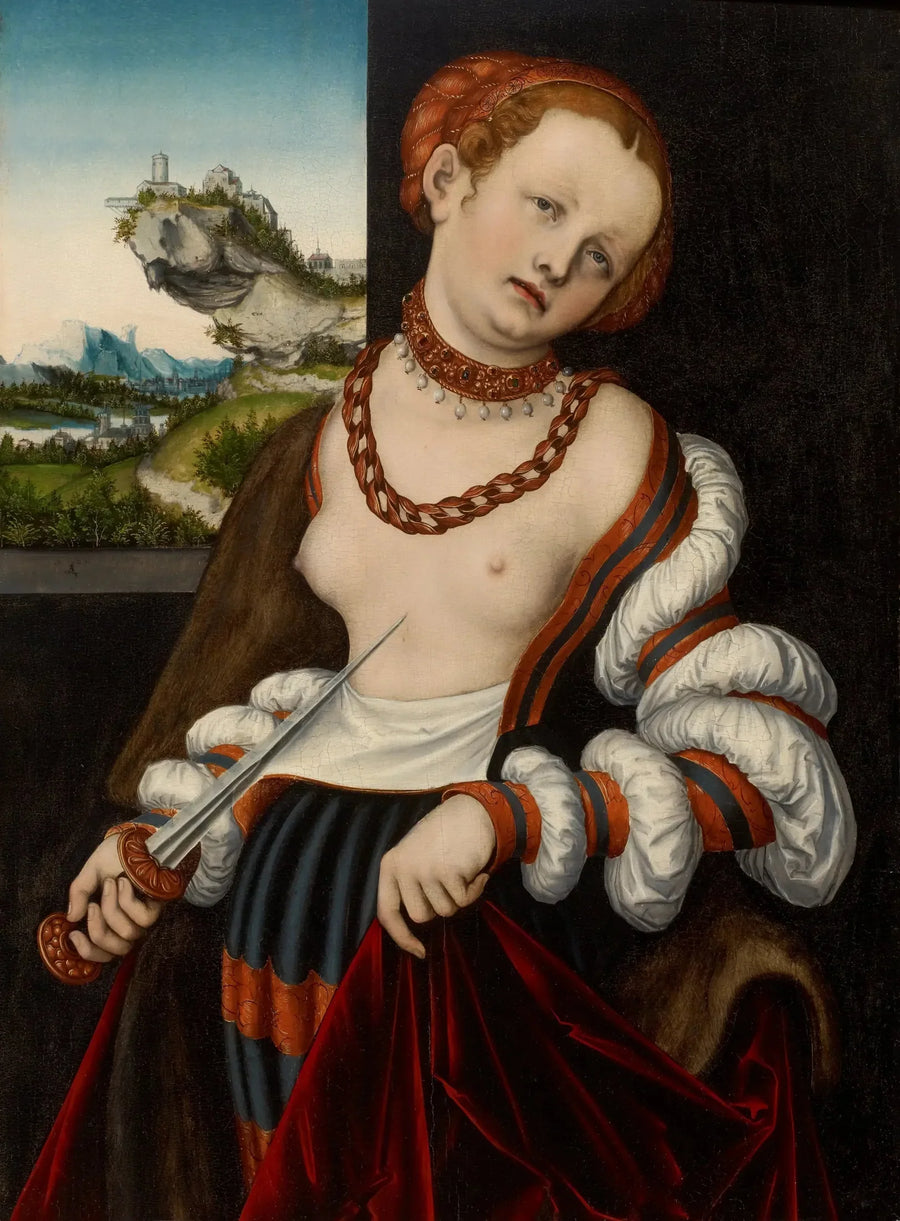 De zelfmoord van Lucretia - Lucas Cranach de Oude
