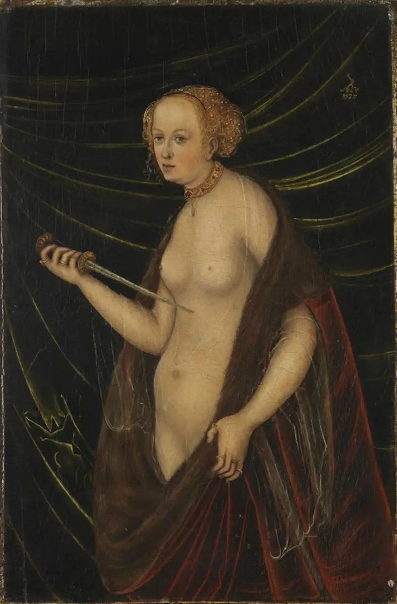 De zelfmoord van Lucretia - Lucas Cranach de Oude