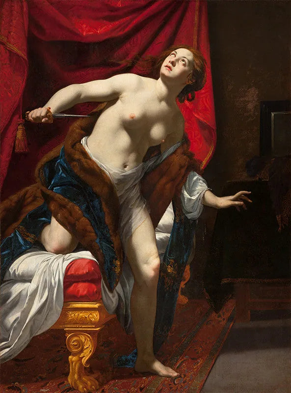De zelfmoord van Lucretia - Simon Vouet