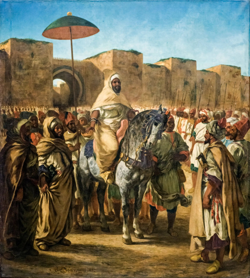 De Sultan van Marokko - Eugène Delacroix