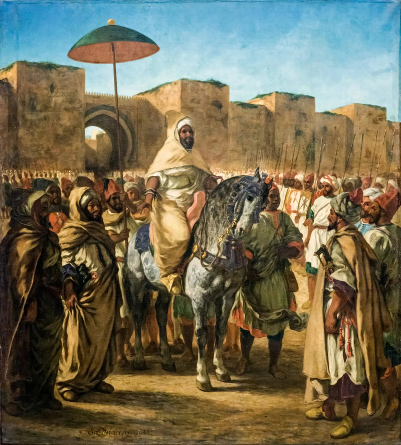 De Sultan van Marokko - Eugène Delacroix