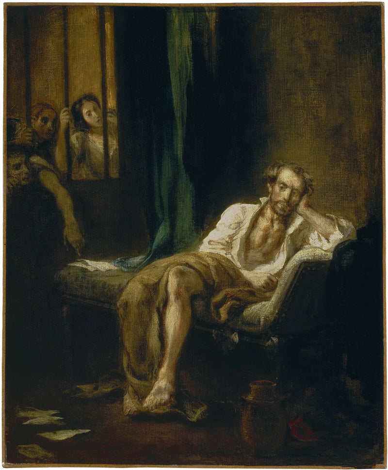 De Tasse in het huis der gekken - Eugène Delacroix