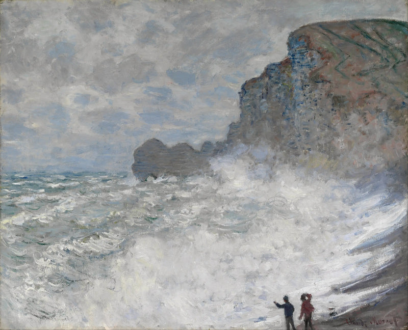 Het weer in Étretat - Claude Monet