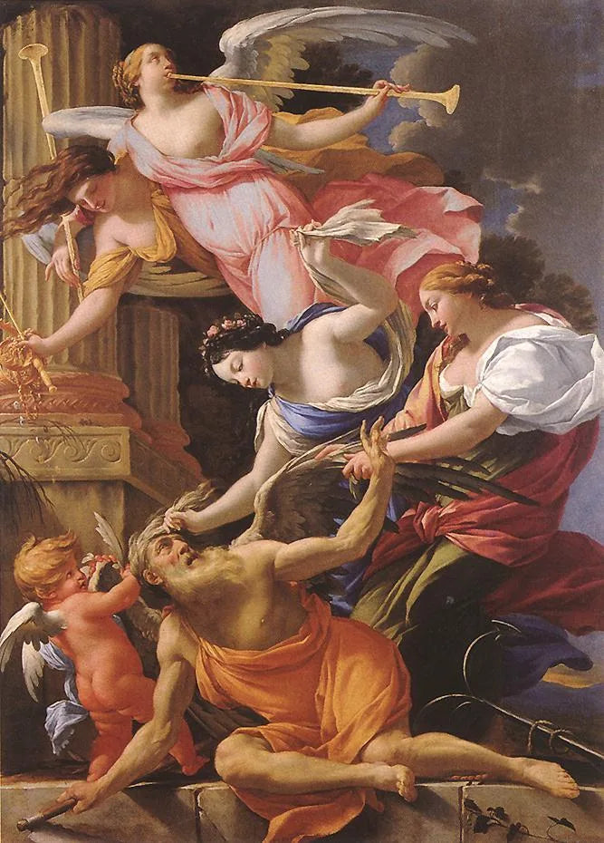 De Tijd Verslagen door Liefde, Hoop en Roem - Simon Vouet