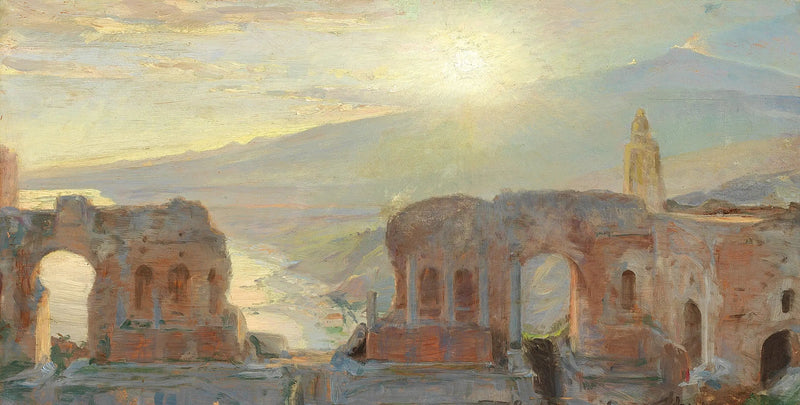 Het oude theater van Taormina. - Peder Severin Krøyer