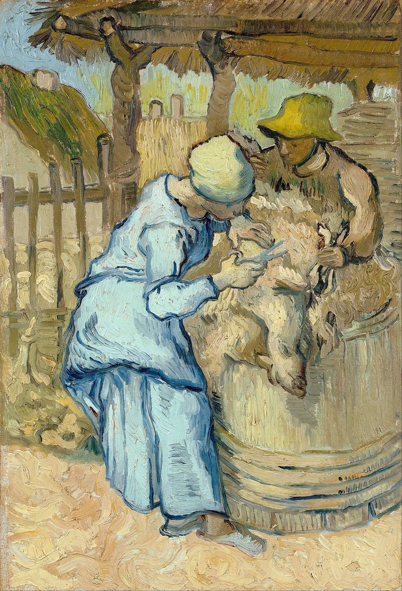 De Schaapsscheerder (naar Millet) - Vincent van Gogh