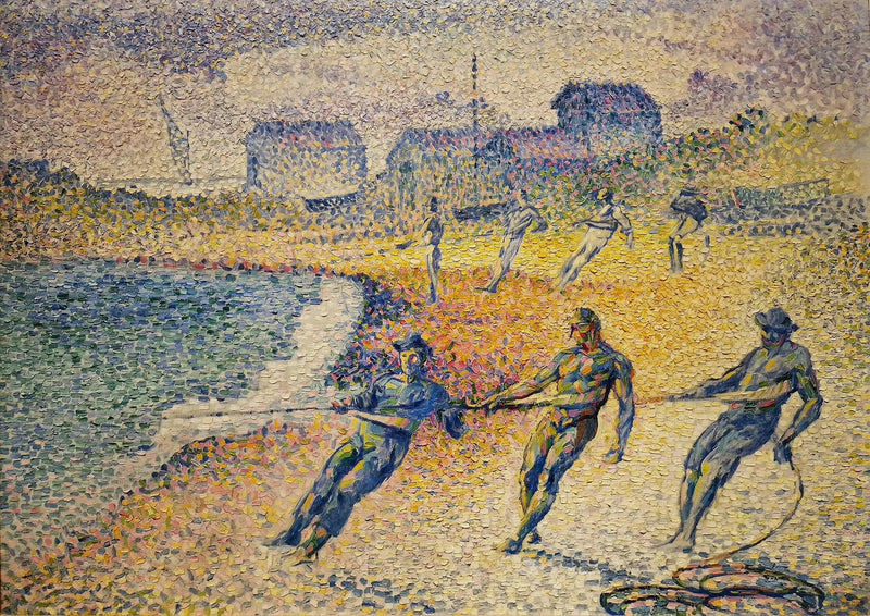 Het transport van de netten - Henri-Edmond Cross