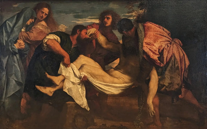 De Transportatie van Christus naar het graf - Titian