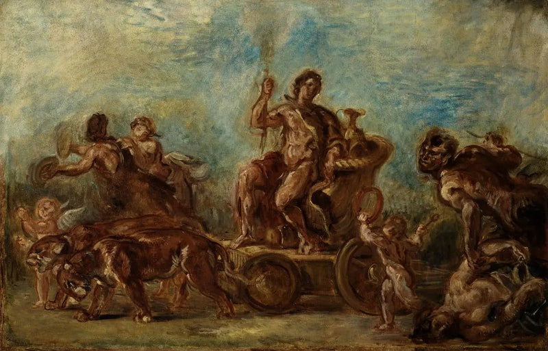De Triomf van Bacchus - Eugène Delacroix