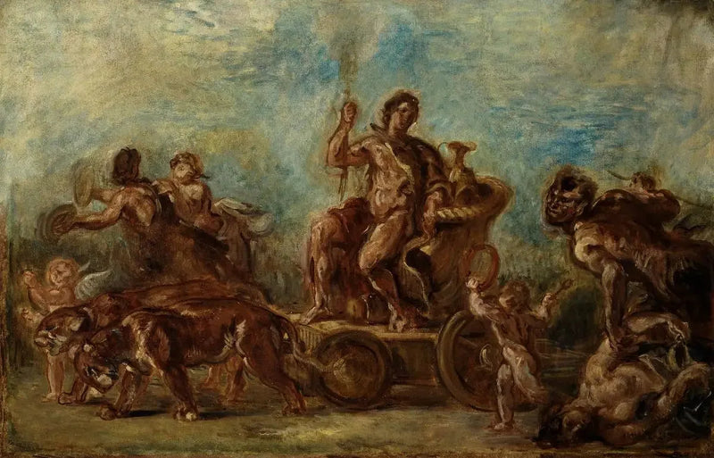 De Triomf van Bacchus - Eugène Delacroix