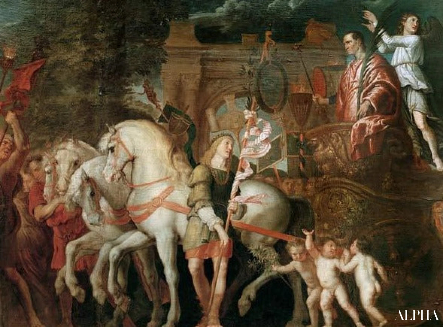 De triomf van Caesar - Peter Paul Rubens - Reproducties van schilderijen en hoogwaardige schilderijen