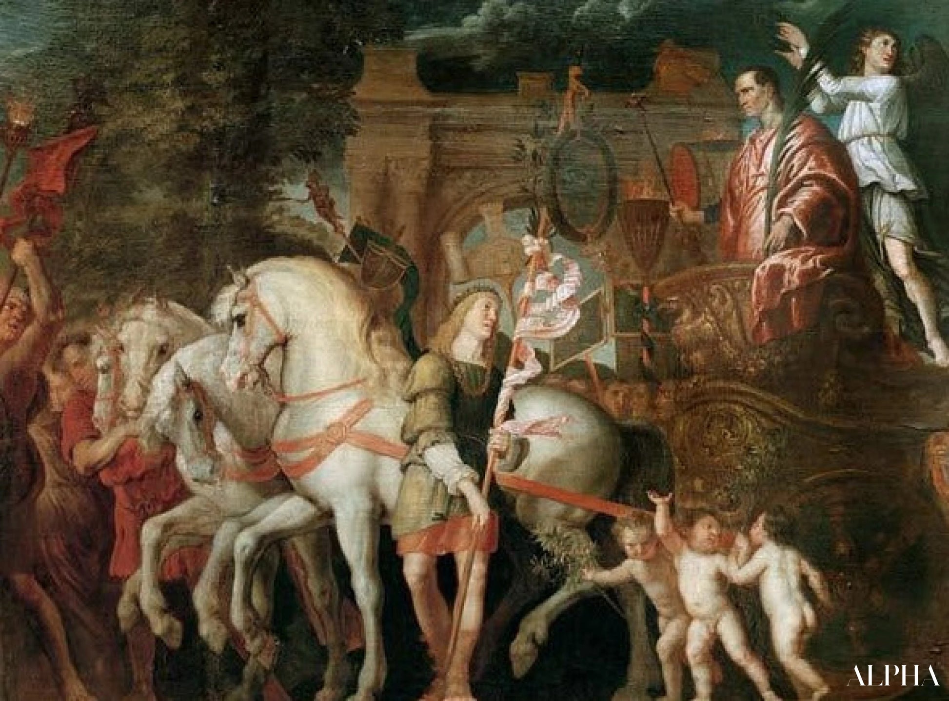 De triomf van Caesar - Peter Paul Rubens - Reproducties van schilderijen en hoogwaardige schilderijen