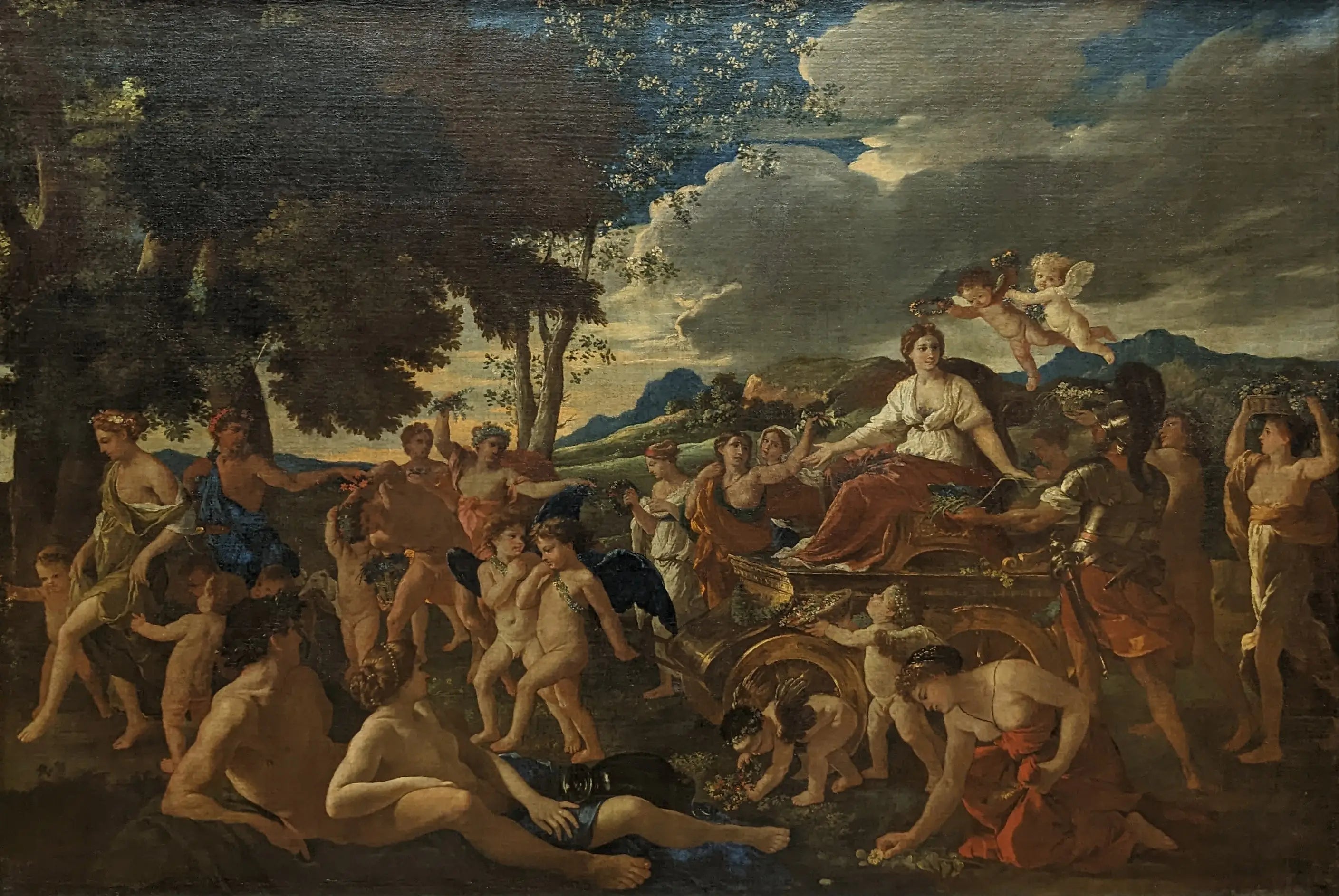 Le Triomphe de Flore - Nicolas Poussin image 1 copie peinte à la main à l’huile