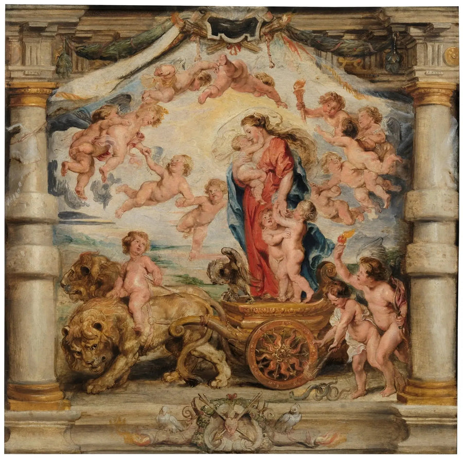 De triomf van de goddelijke liefde - Peter Paul Rubens