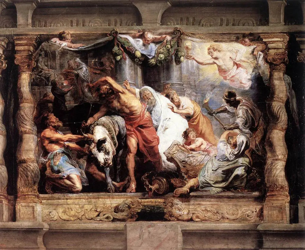 Le Triomphe de l'Eucharistie sur l'Idolâtrie - Peter Paul Rubens image 1 copie de tableau peinte à la main