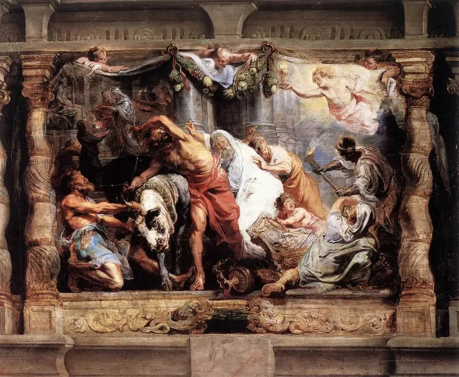 Het Triomf van de Eucharistie over de Idolatrie - Peter Paul Rubens