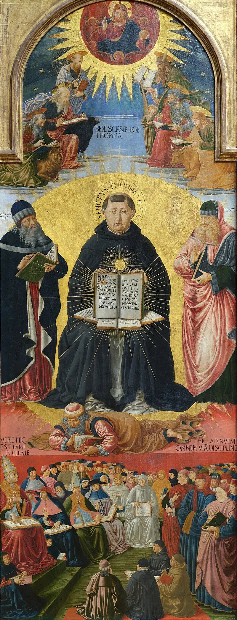 Het Triomf van Sint Thomas van Aquino - Benozzo Gozzoli