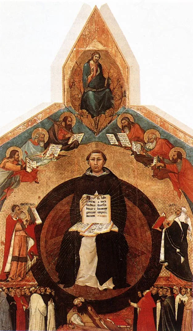 De Triomf van Sint Thomas van Aquino - Lippo Memmi