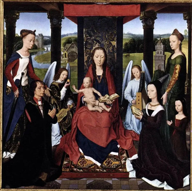 Het Driepaneel Donne (middenpaneel) - Hans Memling