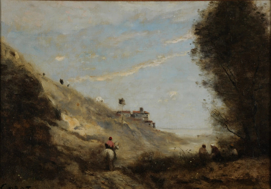 Het dal bij de ruiter - Jean-Baptiste Camille Corot