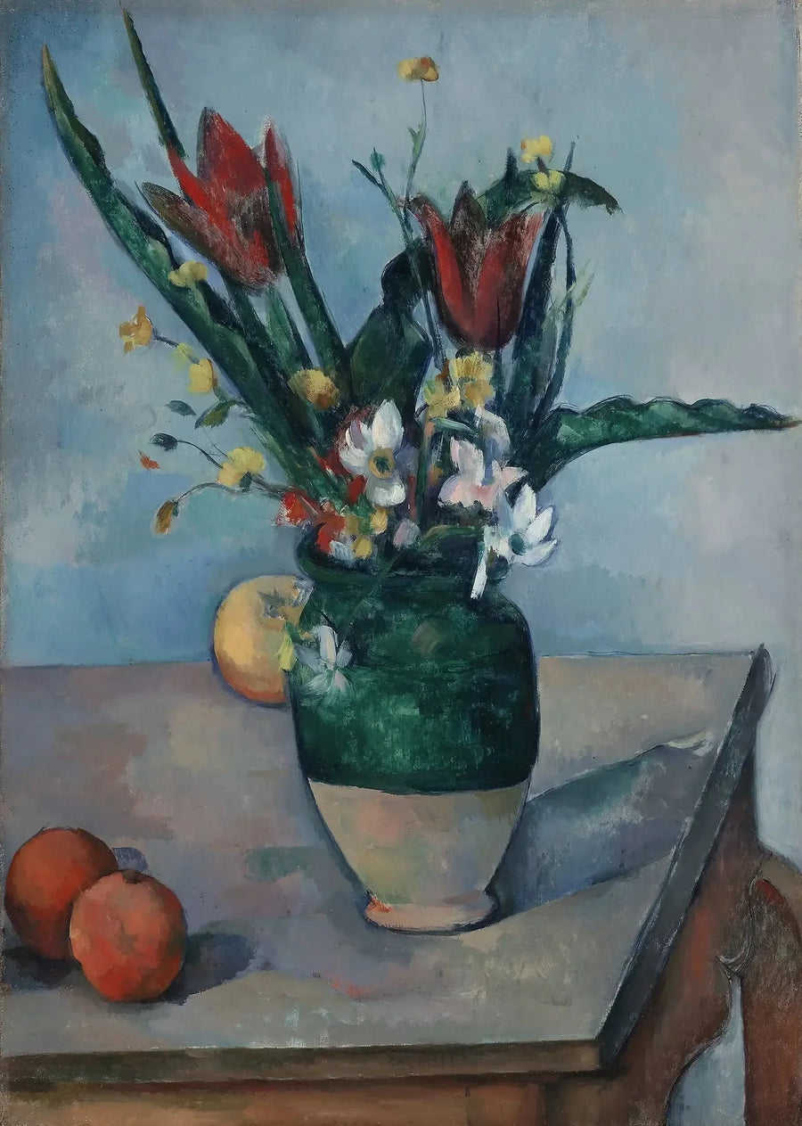 De vaas met tulpen - Paul Cézanne