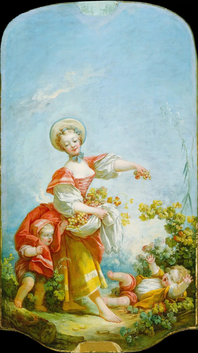 De druivenplukker - Jean-Honoré Fragonard