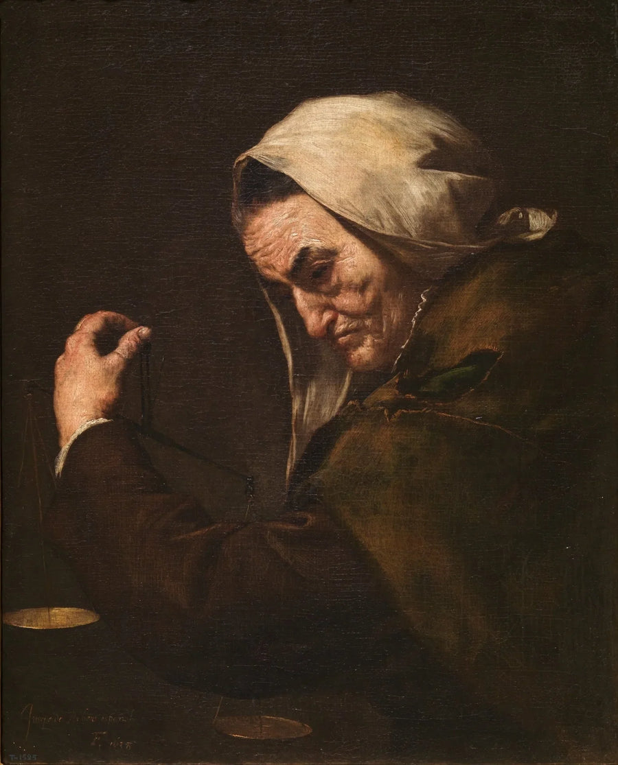 De oude geldschieter - Jusepe de Ribera