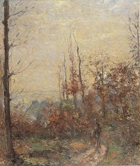 De oude weg in de herfst, Pontoise - Camille Pissarro