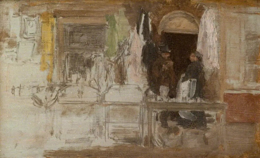 De oude kledingwinkel, Houndsditch - James Abbott McNeill Whistler