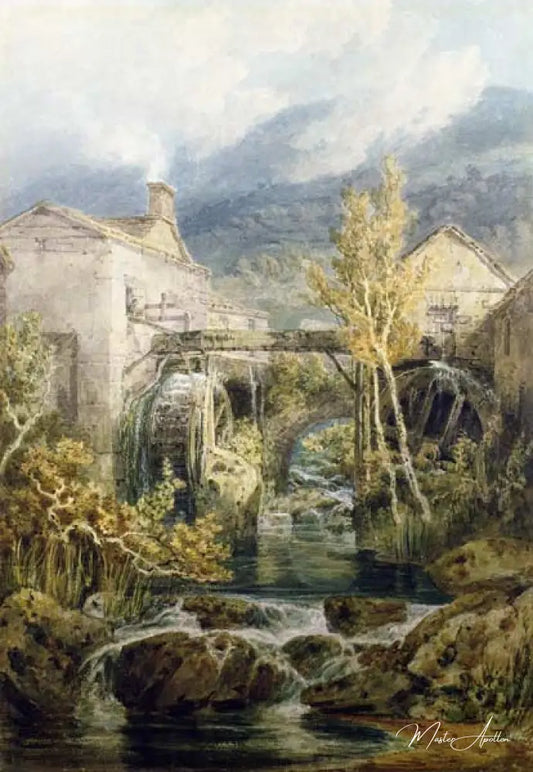 Le vieux moulin - William Turner - Reproductions de tableaux et peintures haut de gamme