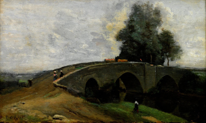 De Oude Brug - Jean-Baptiste Camille Corot