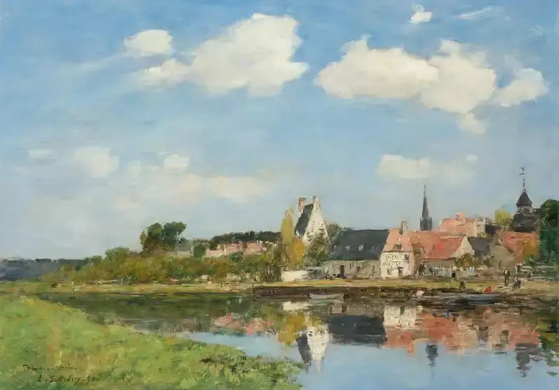 De oude haven van Touques - Eugène Boudin