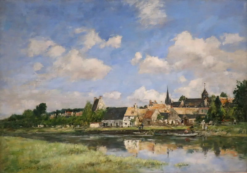 De oude haven van Touques - Eugène Boudin