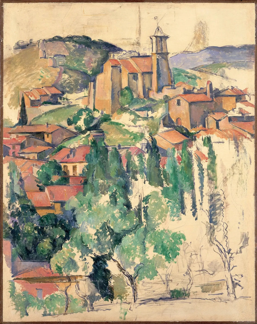 Het dorp Gardanne - Paul Cézanne