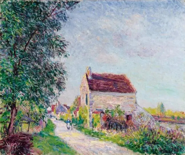 Het dorp van de Sablons - Alfred Sisley